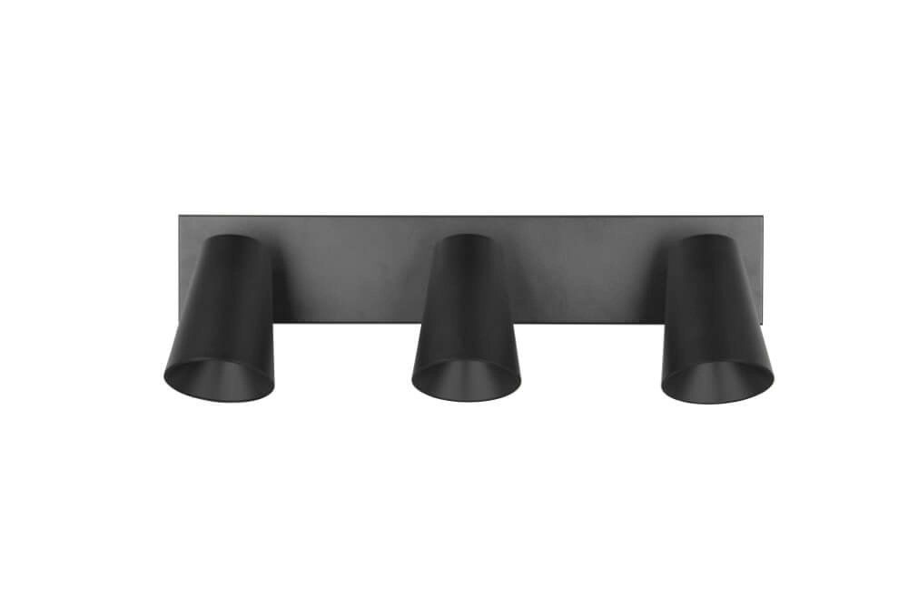 3-lichts opbouwspot Sharp zwart Trio 4017807613087
