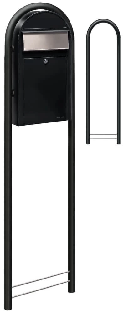 Brievenbus Grande S st9005 i Struktuurzwart Bobi 6417237037275