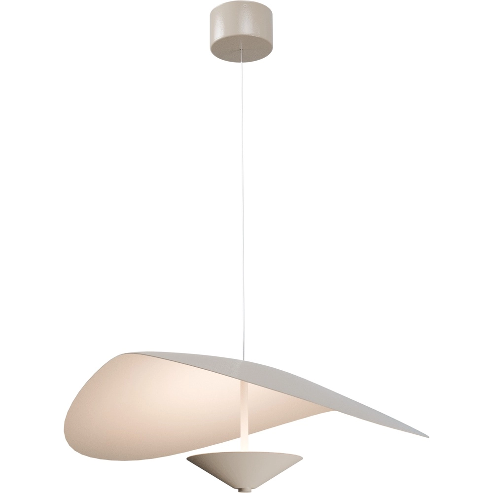 Deense stijl hanglamp Lente Ø 60cm - zand - met katrol