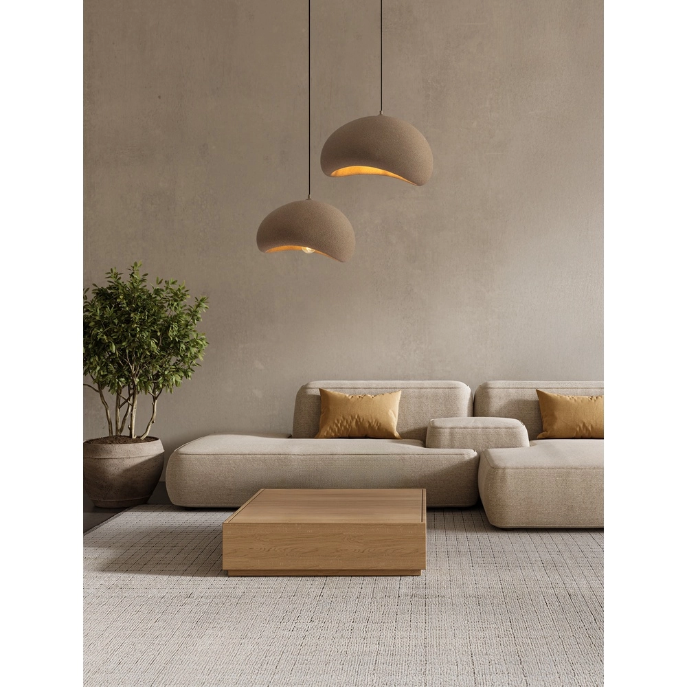 Natuurlijke hanglamp Aere bruin 40cm Lyora 5212017476708