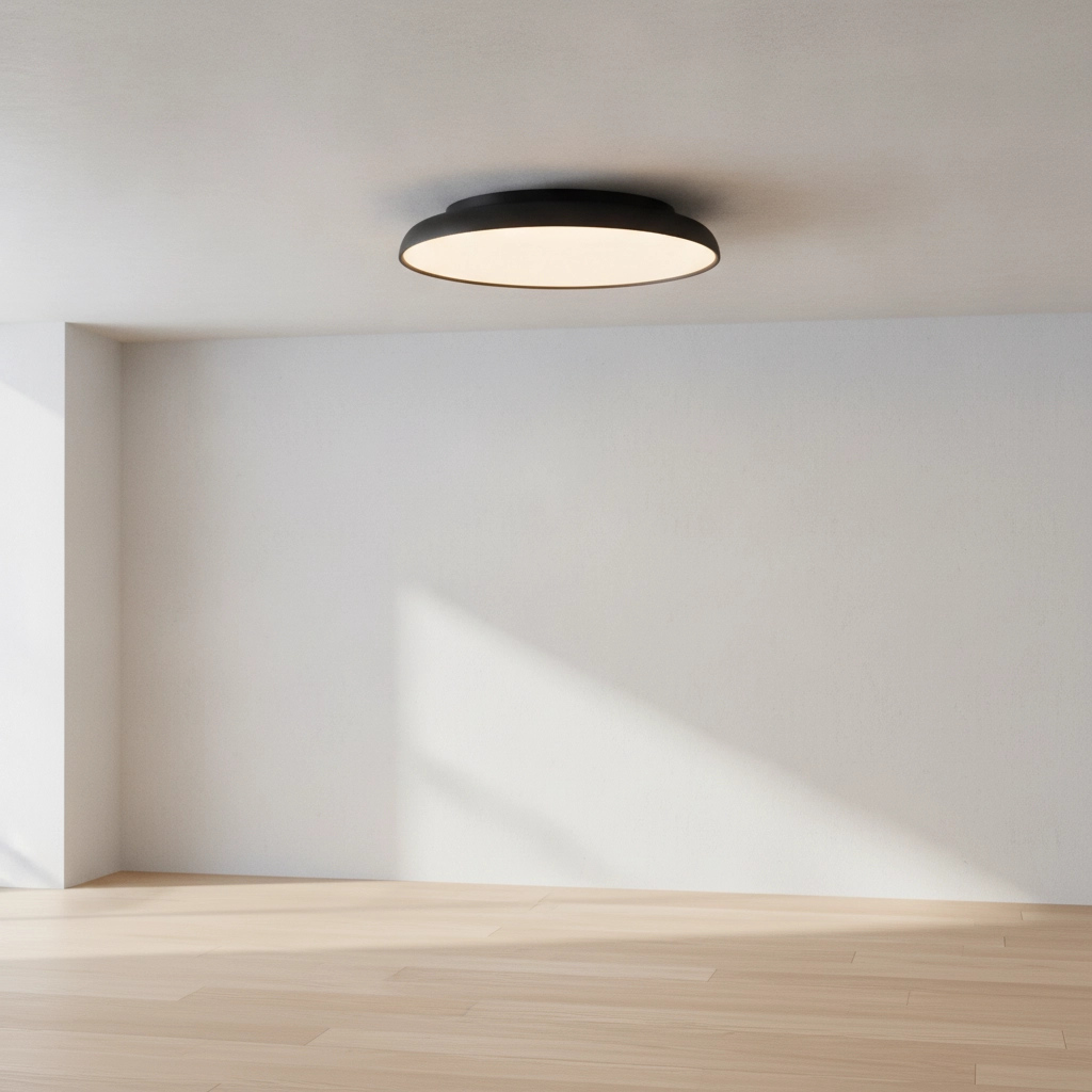Plafondlamp Linus zwart Ø 60cm