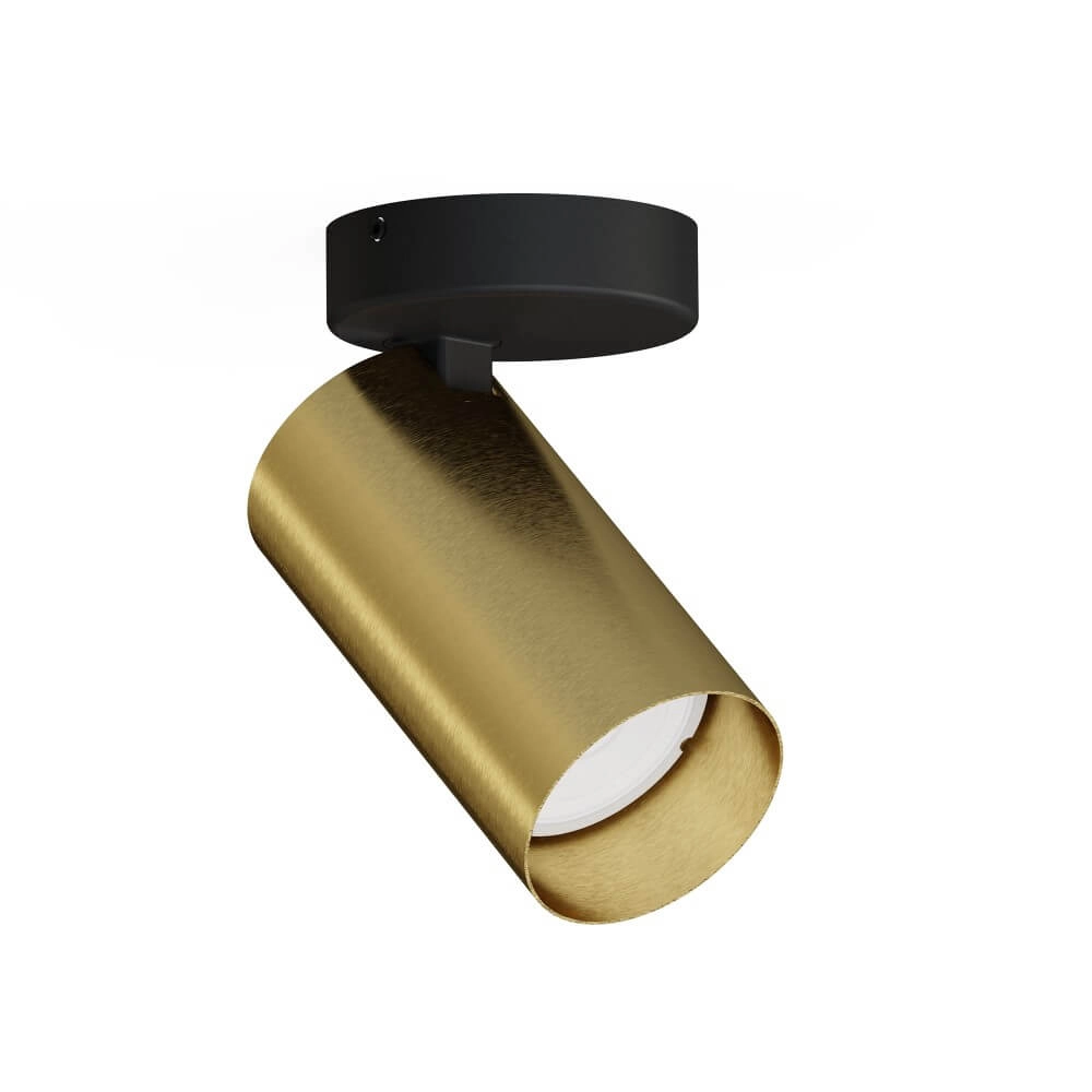Opbouwspot Mono goud met zwart