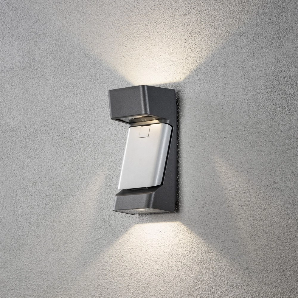 Led buitenlamp Ravenna Adress antraciet met grijs KonstSmide 7318307976373