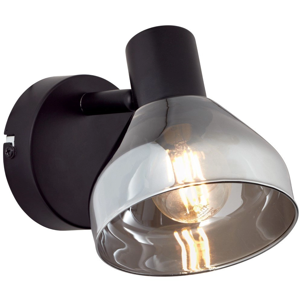Zwarte wandlamp Reflekt