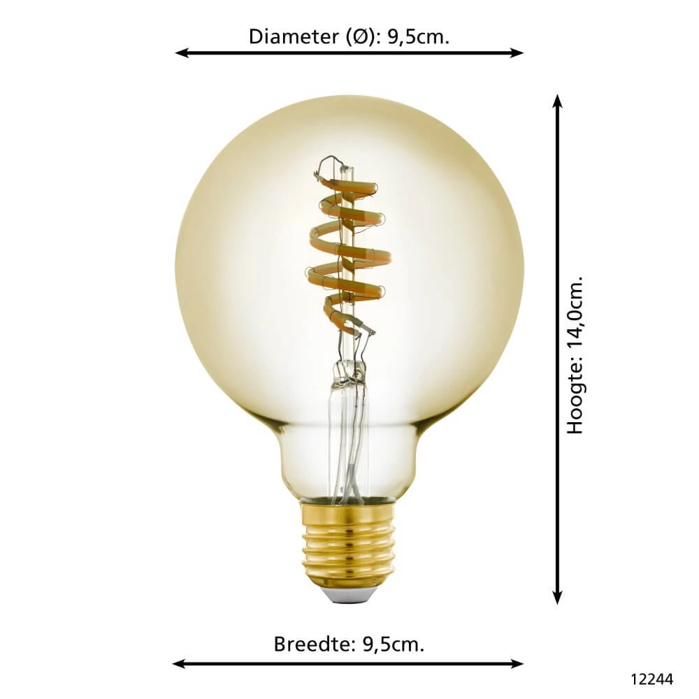 Led lampenbol Zigbee - E27 - 4.9 watt - 2200-6500K - G95 Eglo 9002759122447