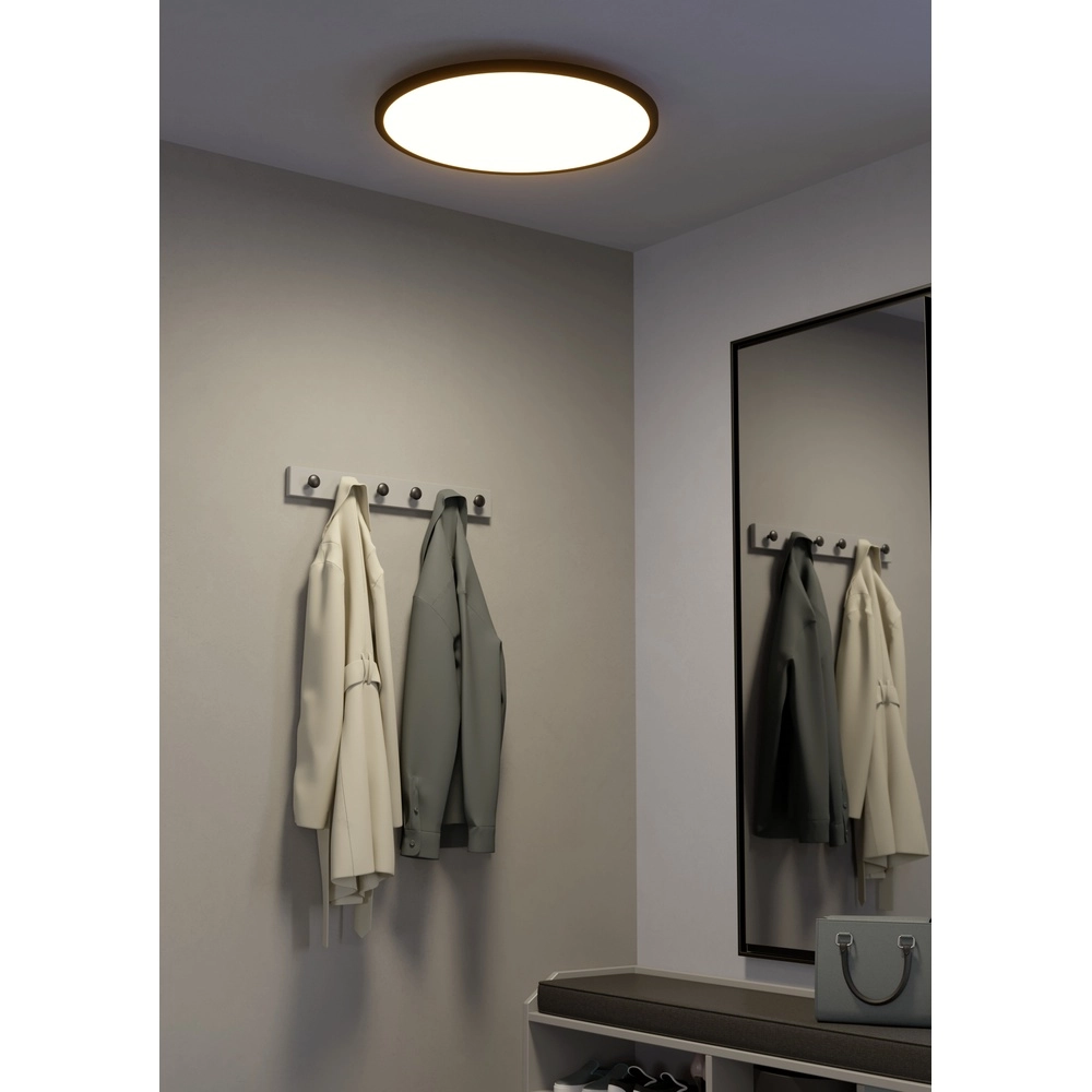 Slimme slanke plafondlamp Sarsina-Z Ø 60cm - zwart Eglo 9008606264070