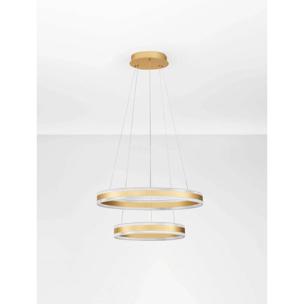 Design hanglamp Alaro goud dubbel Lyora 5212017459626