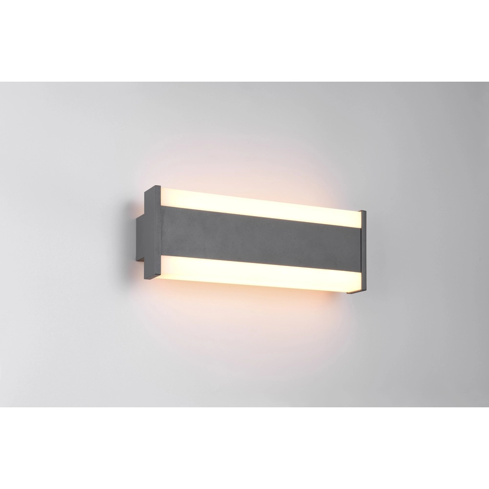Wandlamp Dawson design antraciet 30cm Trio 4017807603484