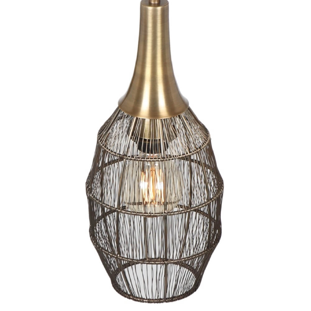 Ovale hanglamp Soraya Ø 26cm - brons Trio 4017807617443