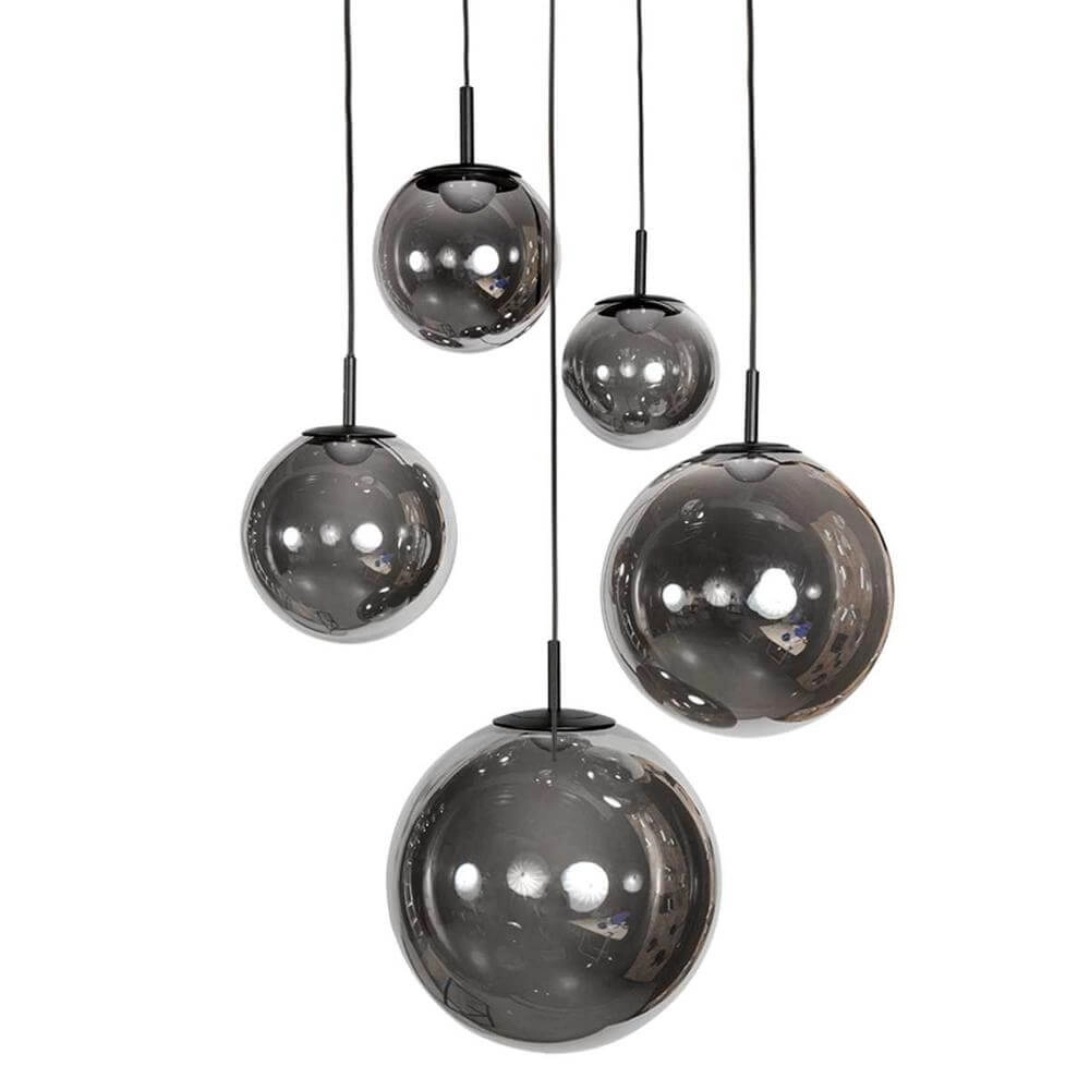 Vide hanglamp Bollique zwart 5-lichts Steinhauer 8712746177947