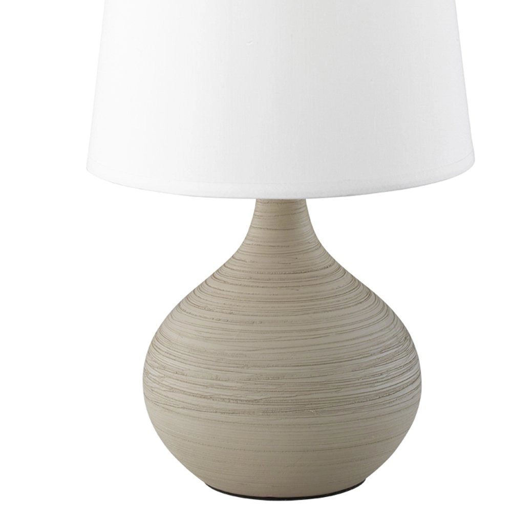 Tafellamp Martin 29cm cappuccino met wit Trio 4017807346244