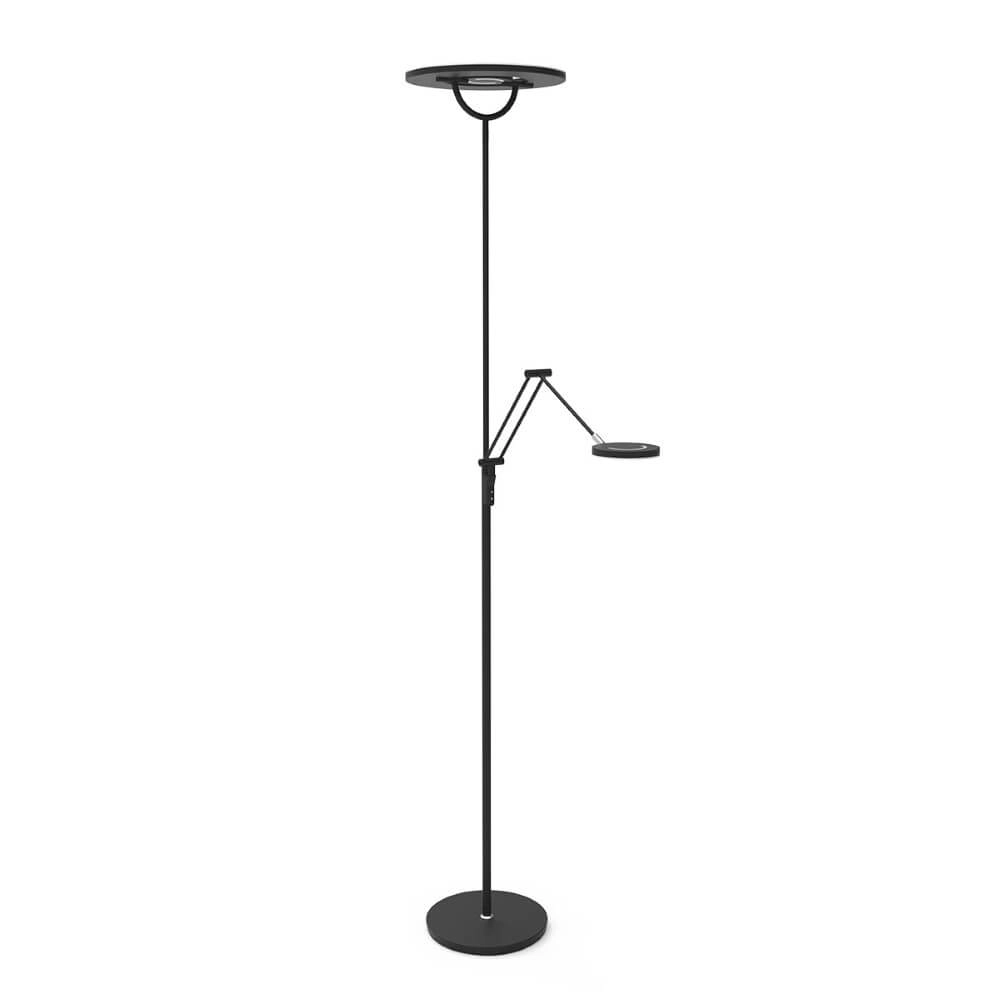 Zwart led leeslamp Soleil