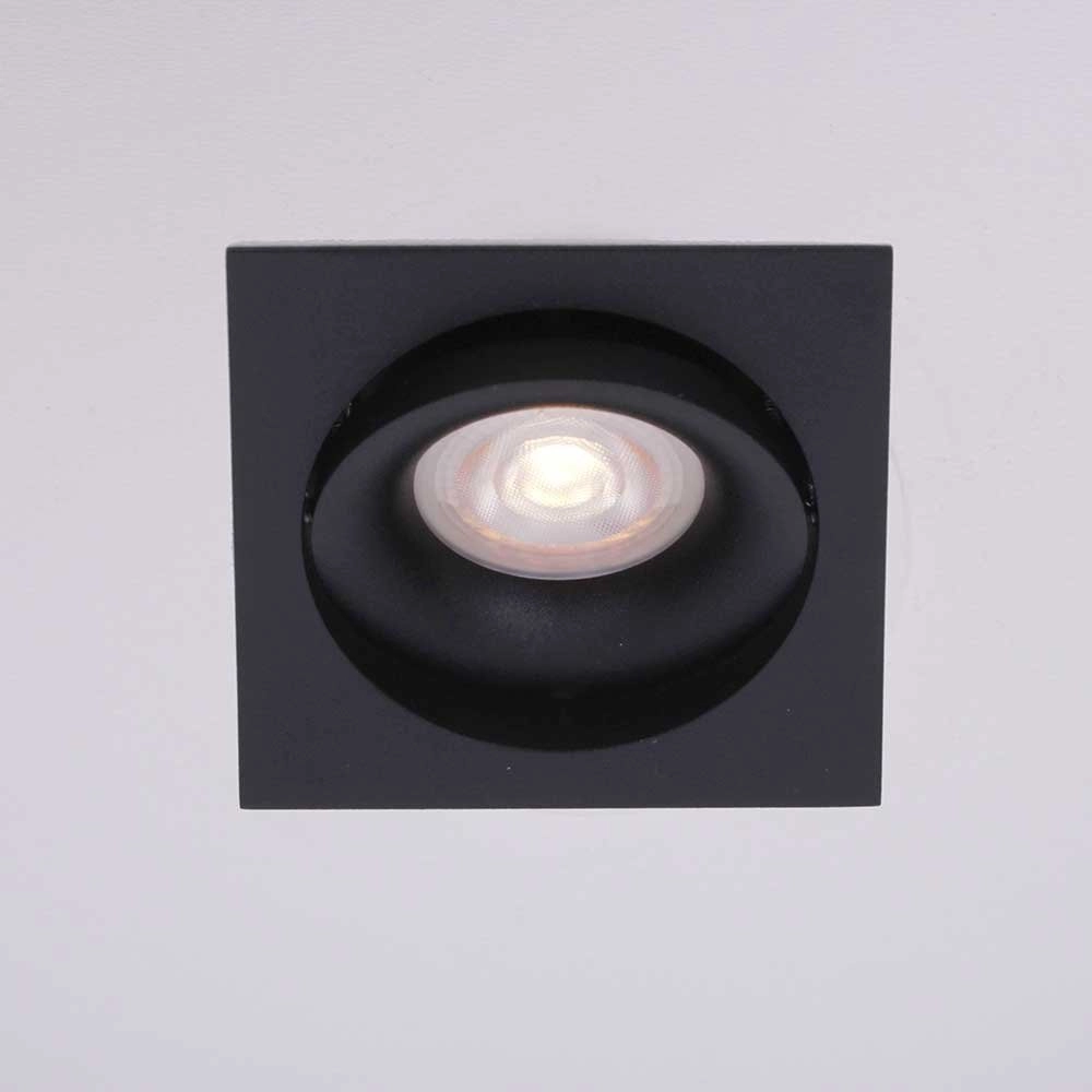 GU10 inbouwspot Downel zwart