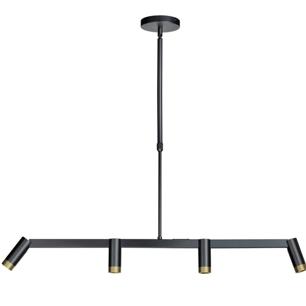 Strakke eettafellamp Miller 4-lichts zwart ETH 8720195303077