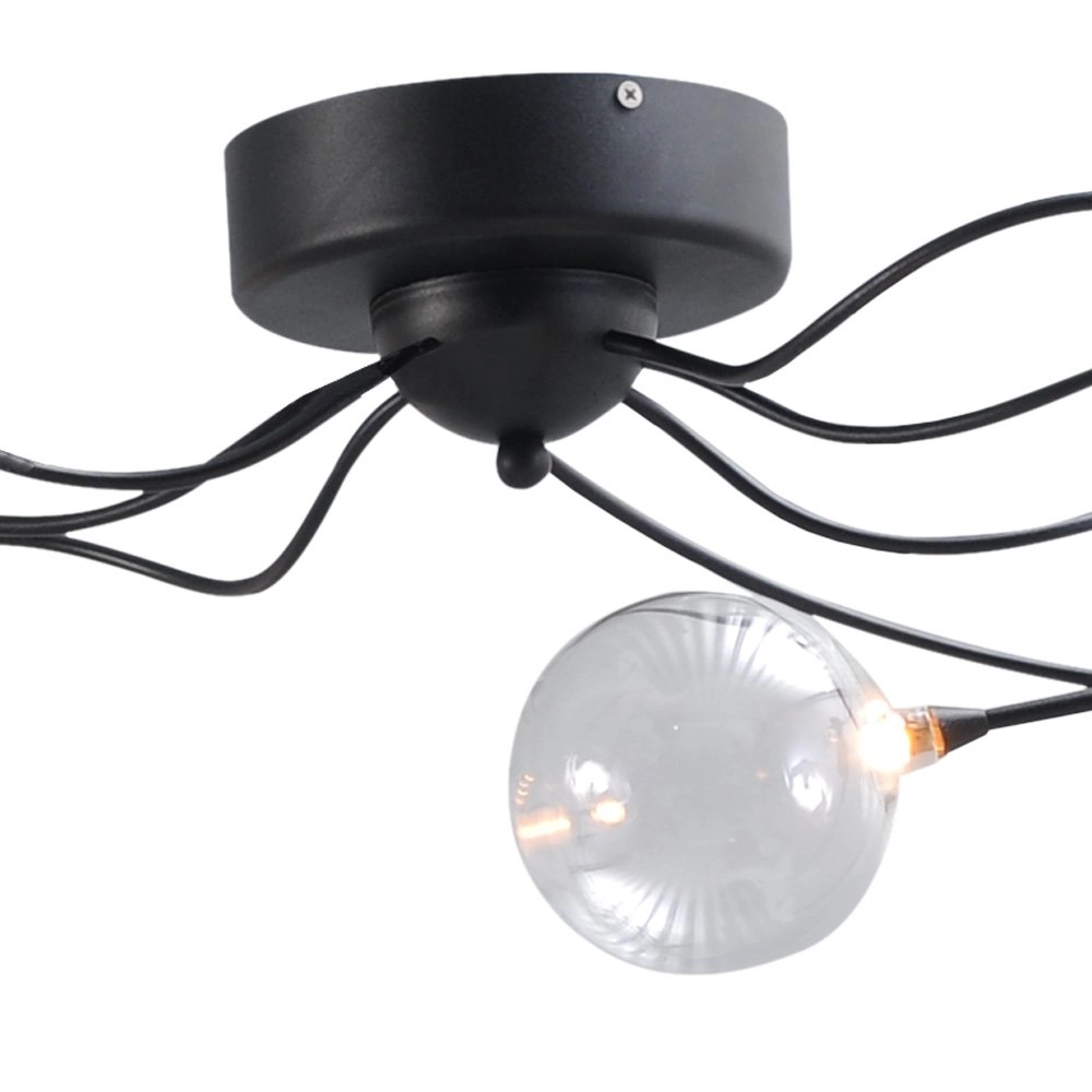 Led plafondlamp Gio 7-lichts zwart Masterlight 8718121182148