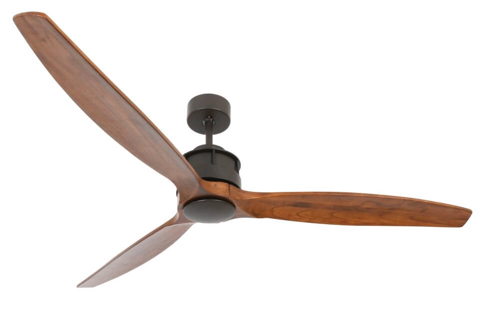 Houten plafondventilator met brons Airfusion Akmani Ø 152cm