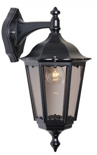 Klassieke buitenlamp Cartella Down zwart
