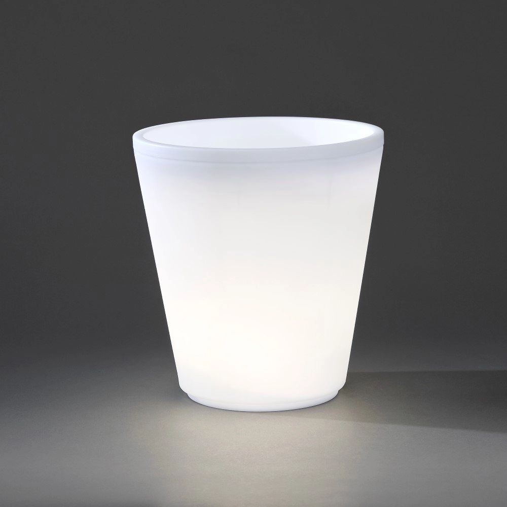 Led bloempot Assisi led 37cm - 12w - wit KonstSmide 7318307454000