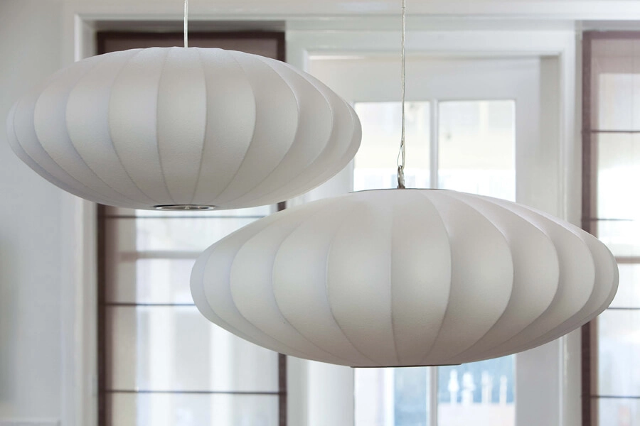 Japandi hanglamp Fay Ø 50cm wit