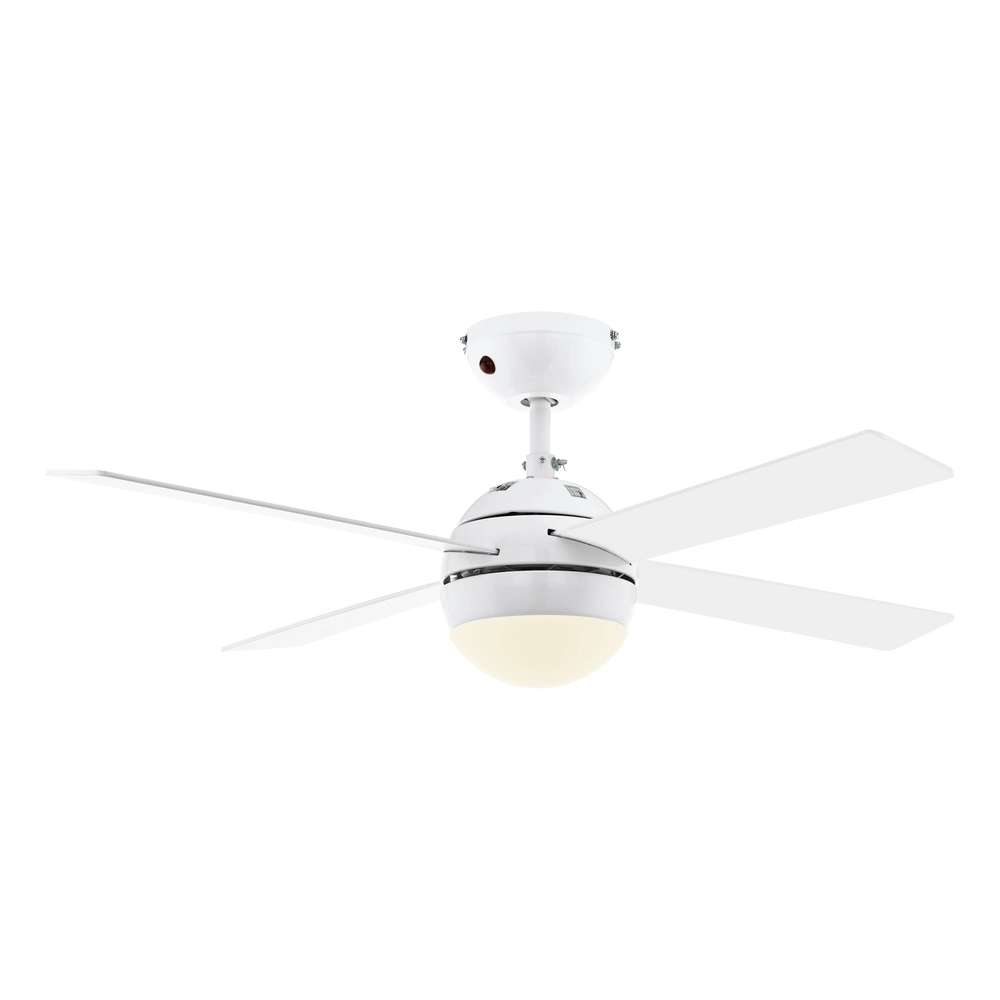 Ventilator Fan wit en hout met lamp Eglo 9008420560365