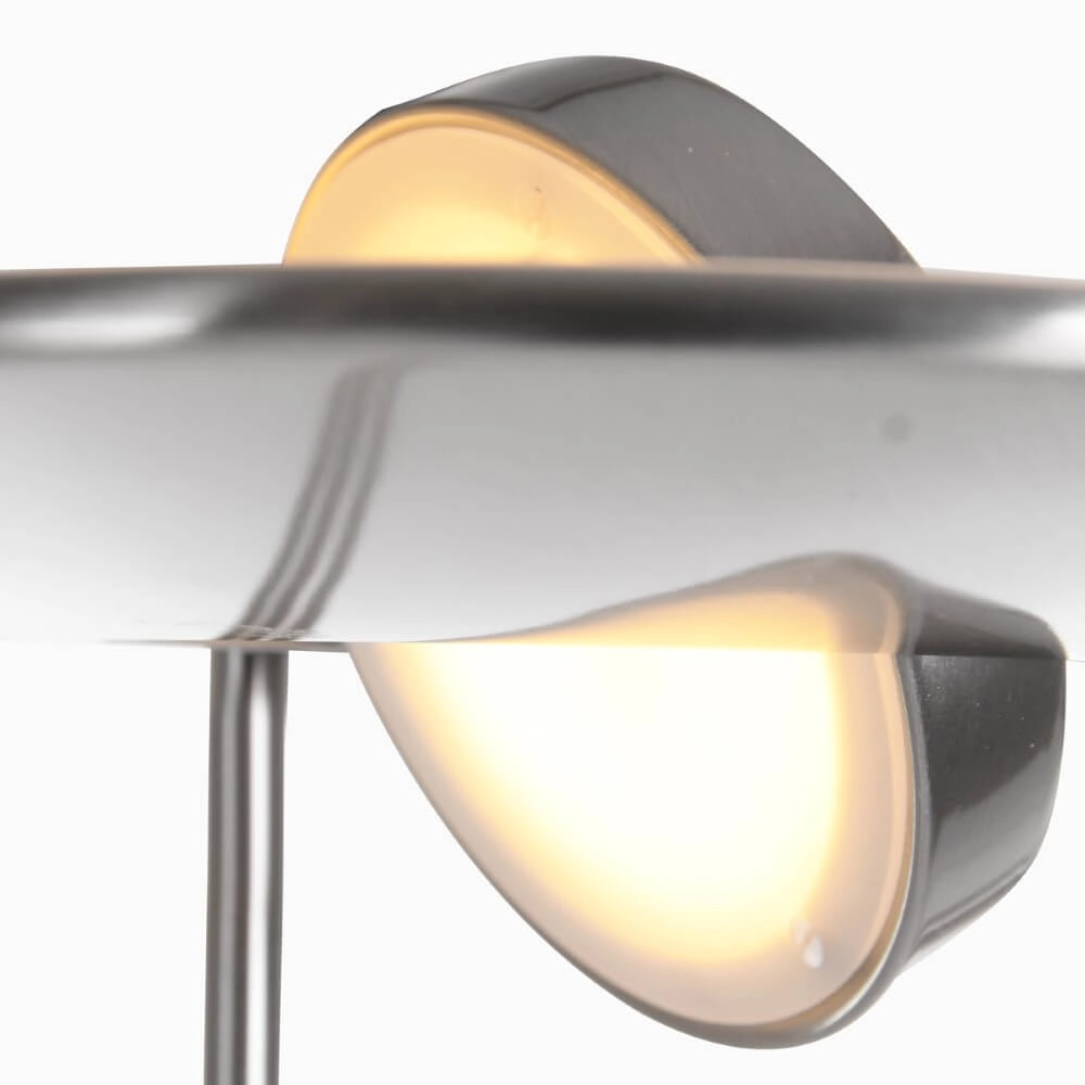 Led leeslicht Zodiac 2-lichts metaalgrijs Steinhauer 8712746122824