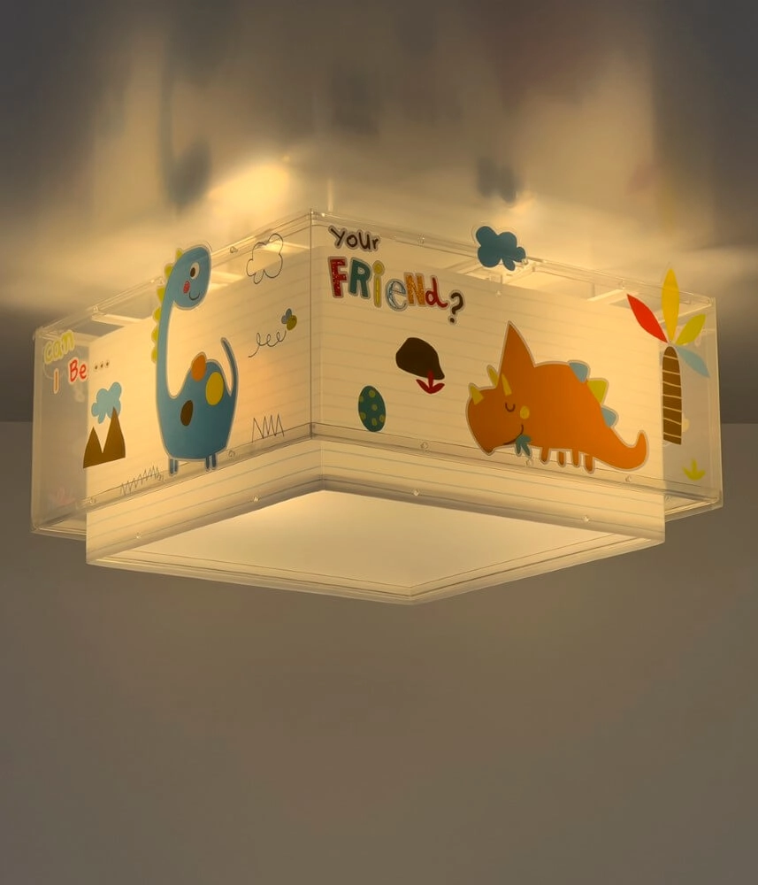 Vierkante plafondlamp Dinos Dalber 8420406003337