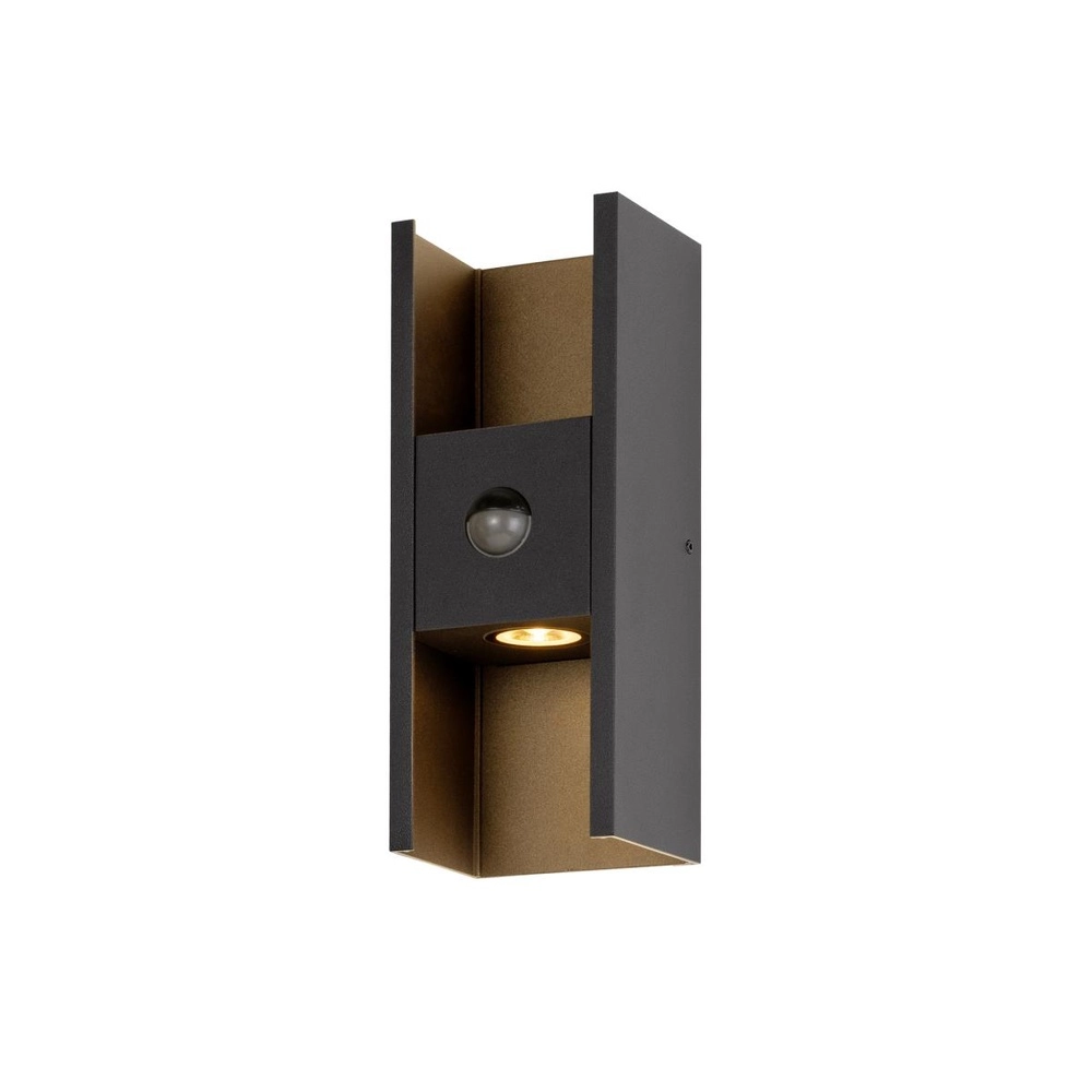 Wandspot Flatt zwart met sensor SLV 4024163306461