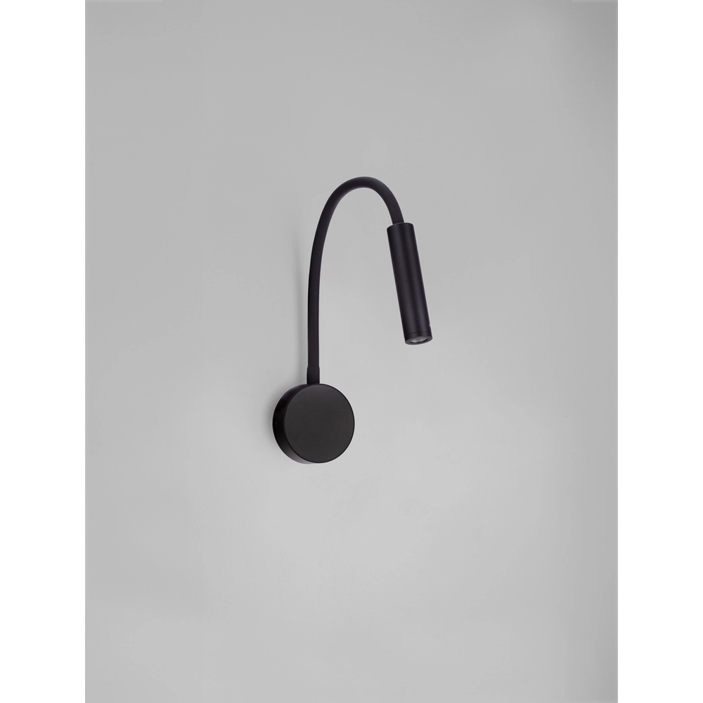 Bedlampje Sonica zwart Lyora 5212017454874