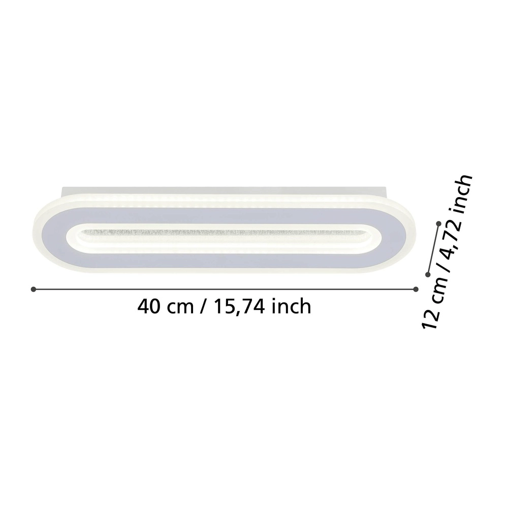 Led muurlamp Macchioni 40cm - wit Eglo 9008606316328
