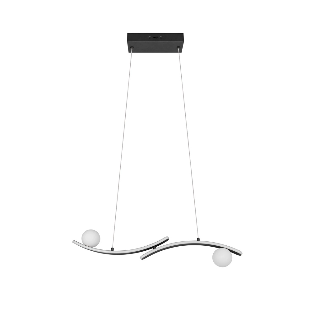Design hanglamp Napoli zwart Trio 4017807683462