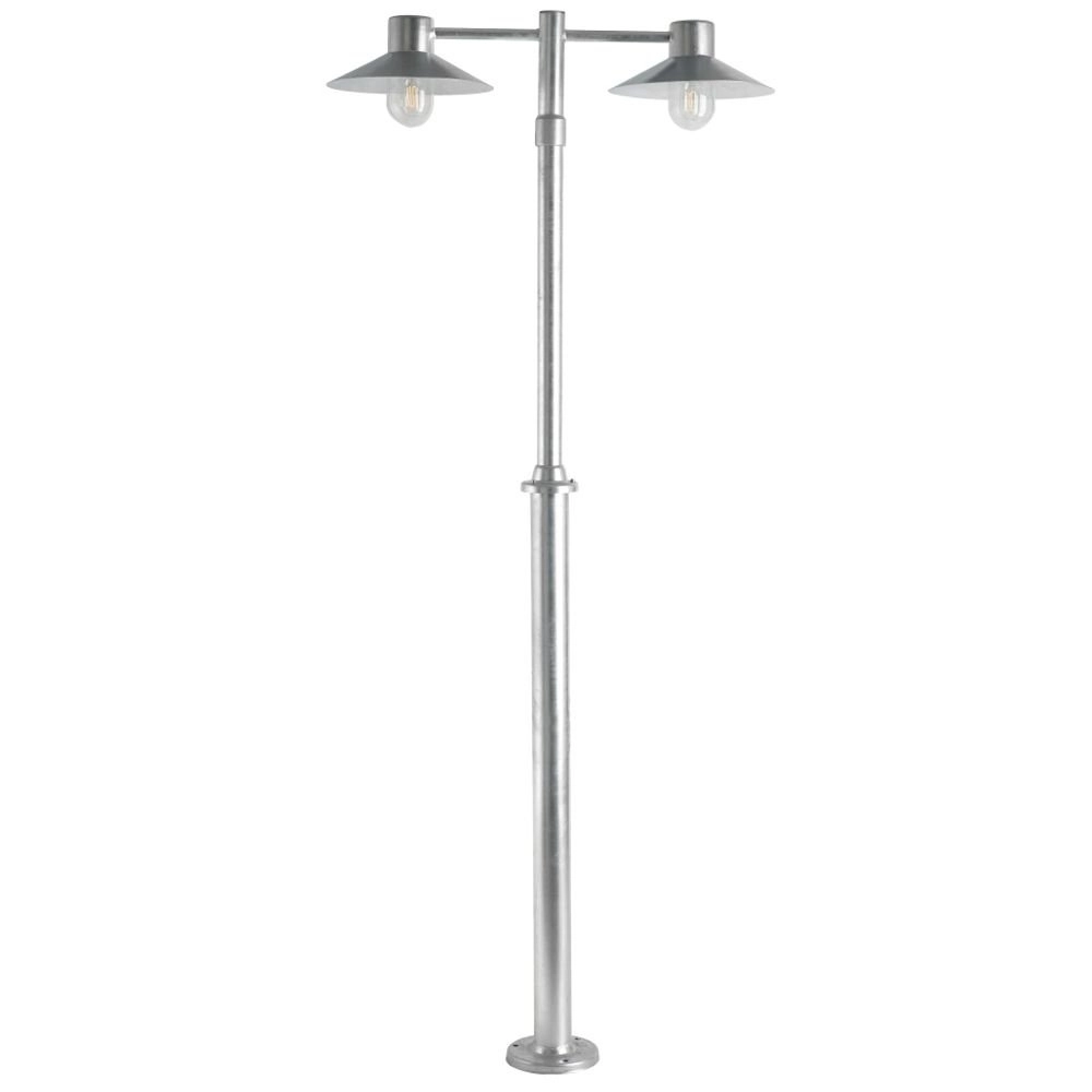 Terraslamp Selva 2-lichts zinkgrijs