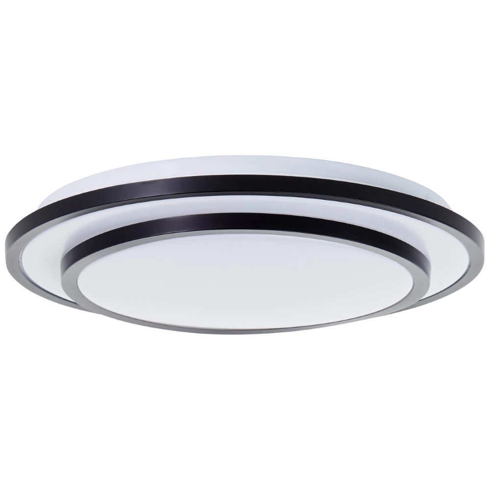 Zwarte plafondlamp Luciano Ø 34cm Brilliant 4004353426490