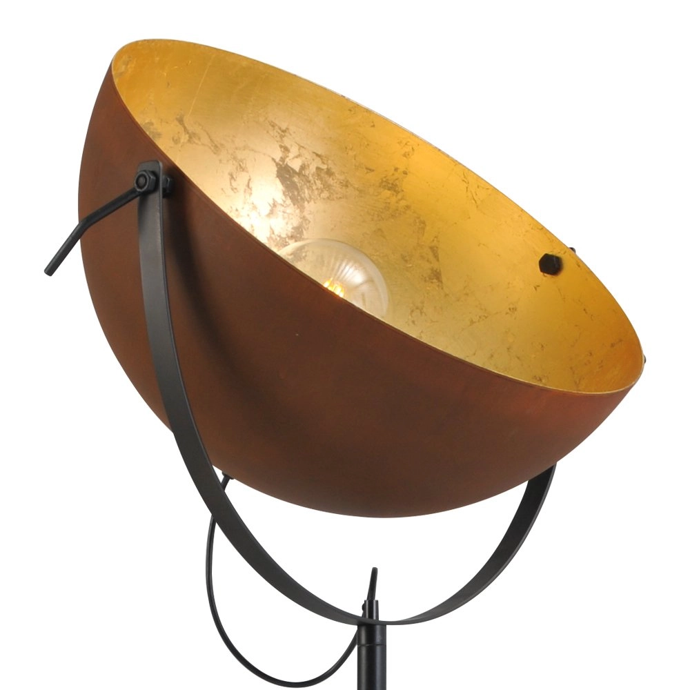 Staanlamp Industria 180 roestbruin met goud Masterlight 8718121151335