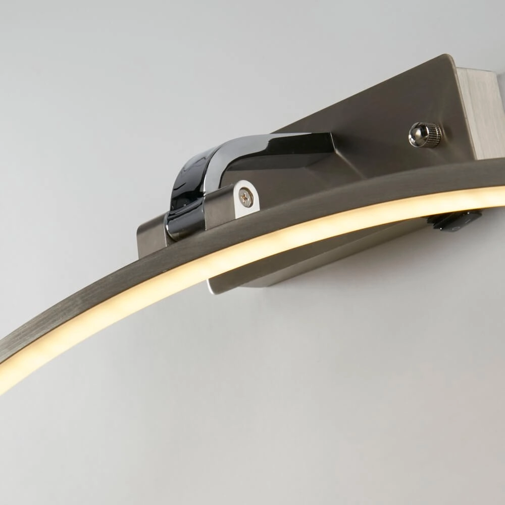Schilderijlamp Santorini 40cm zilver Searchlight 5053423255033
