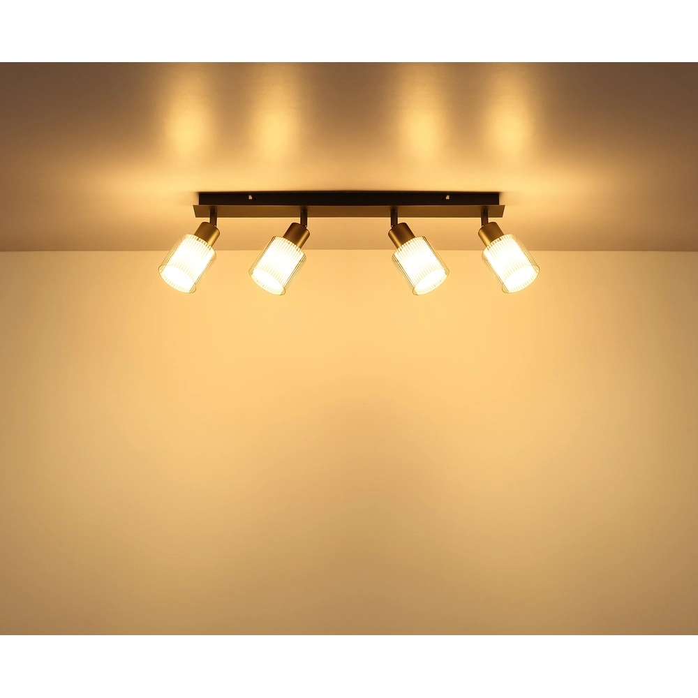 Design plafondlamp Villegas 4-lichts gunmetal Globo 9007371578948