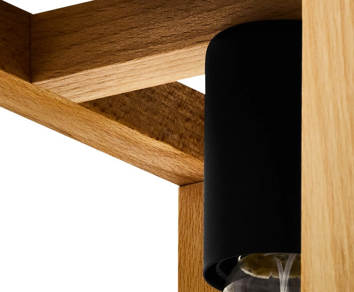 Houten plafondlamp Blackcrown 1 Eglo 9002759321468