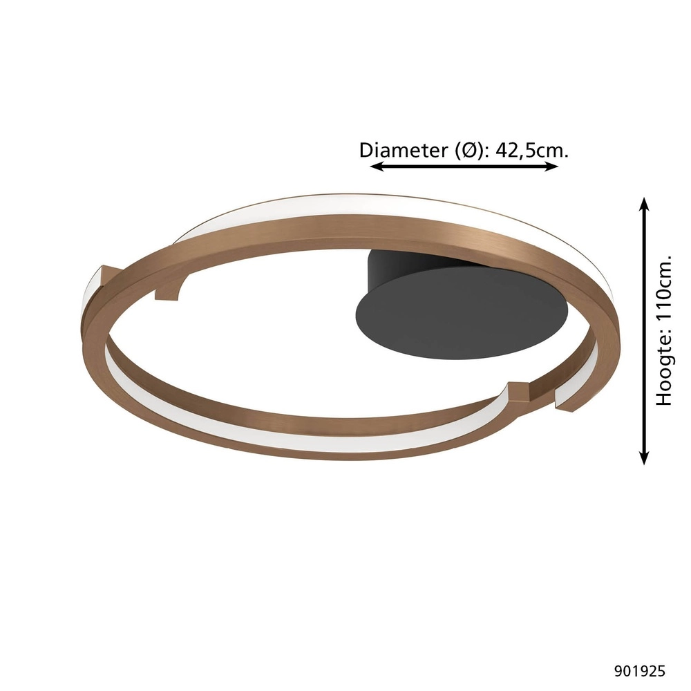 Hanglamp Ariscani 1 3-lichts zwart rond Eglo 9008606358069