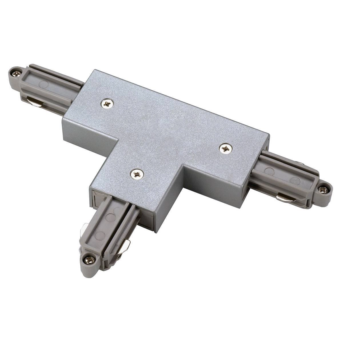 1-fase T-Connector 1 aarde links grijs