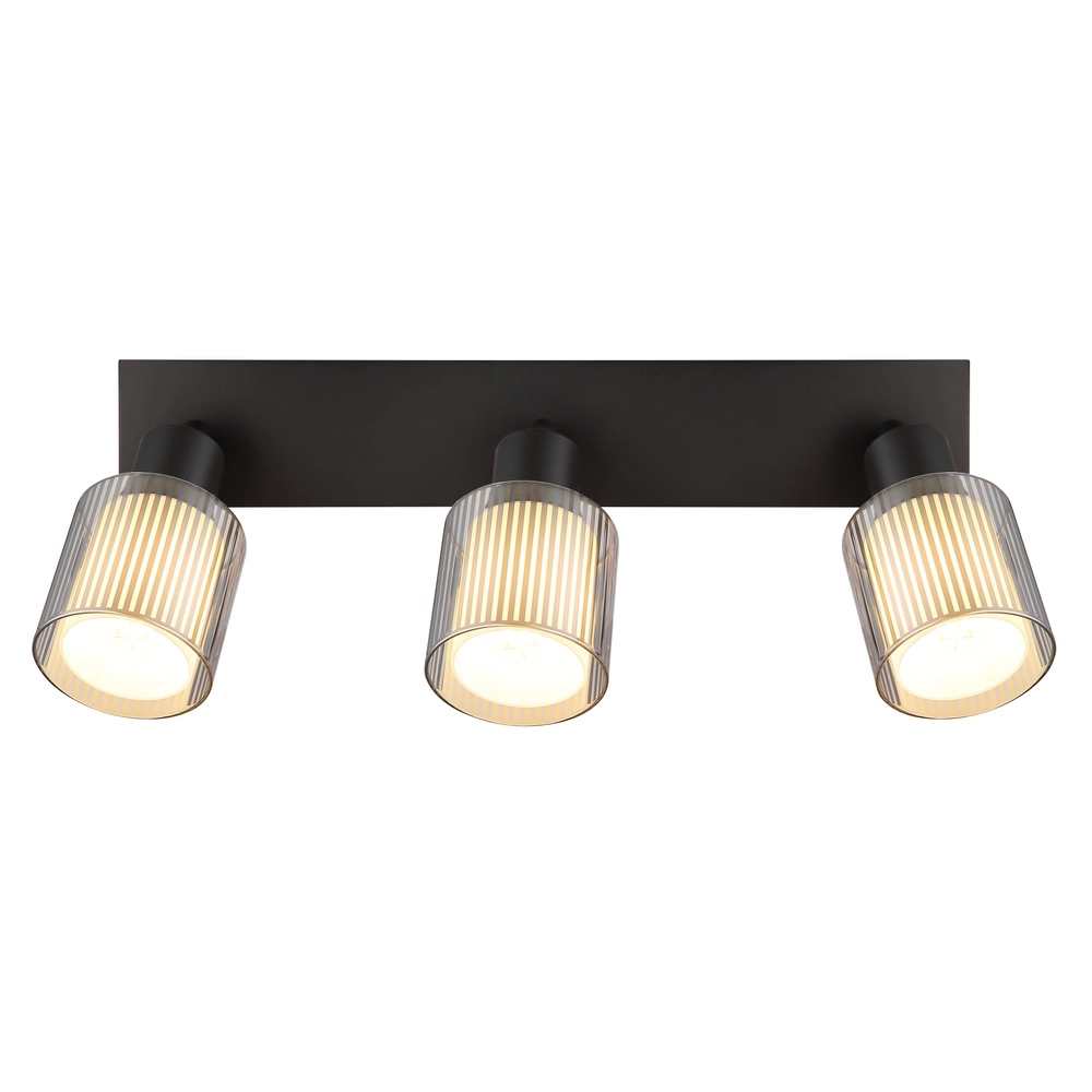 Design plafondlamp Villegas 3-lichts gunmetal Globo 9007371575947
