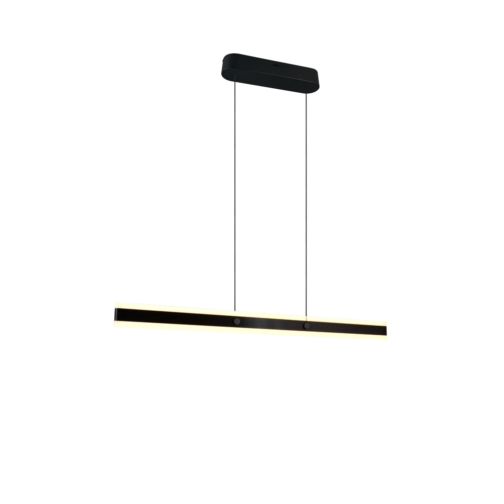 Moderne hanglamp Arcola 115cm zwart