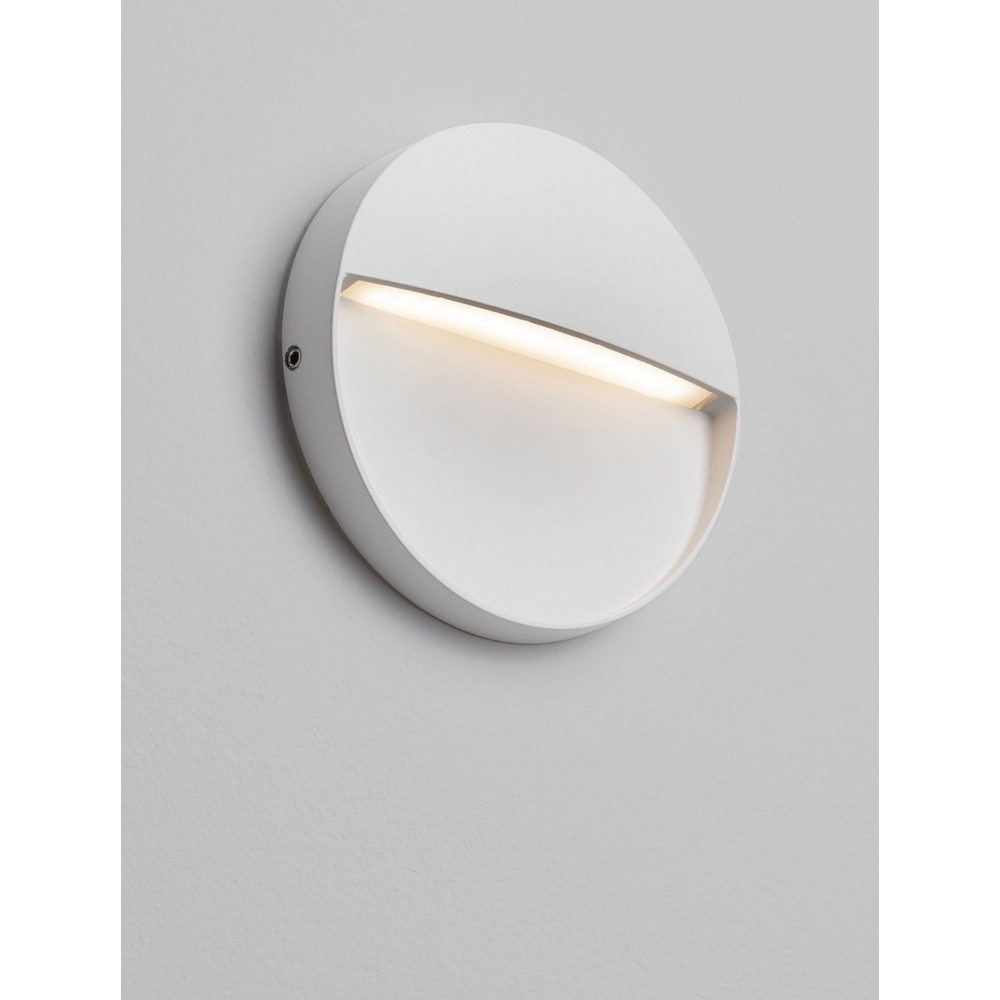 Ronde wandlamp Toby design wit