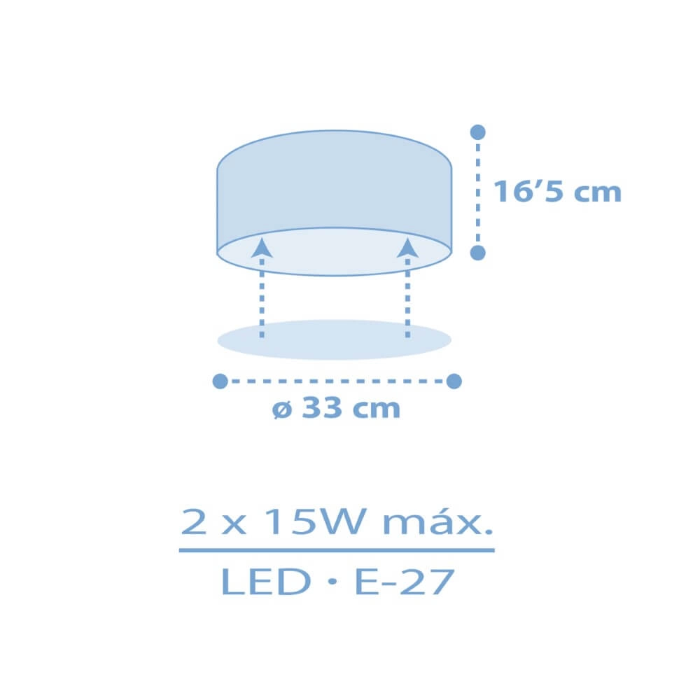 Sterren plafondlamp Star light blauw Dalber 8420406003375