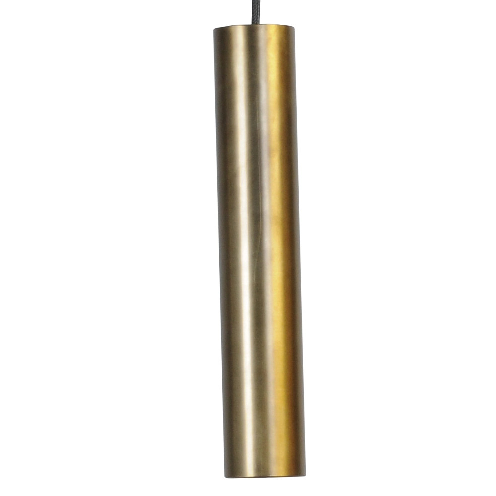 Zwarte eetkamer hanglamp Run 4-lichts cilinders goud Masterlight 8718121204550
