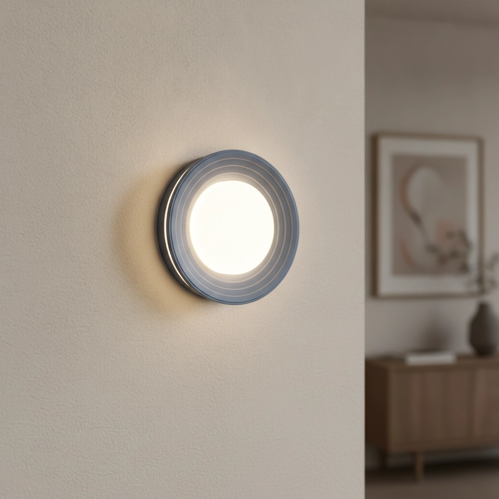 Wandlamp Orbique lichtblauw Ø 16cm