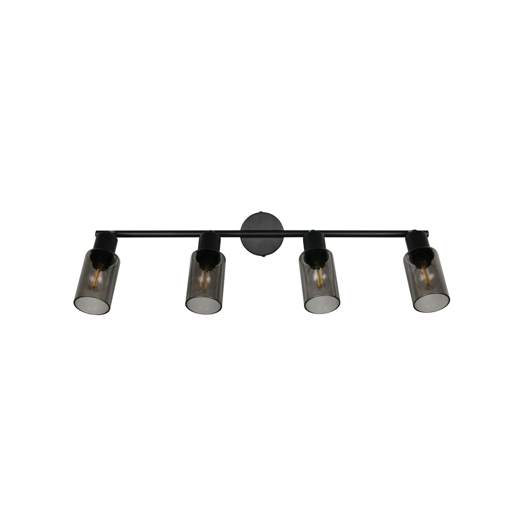 Design plafondlamp Mars 4-lichts zwart Trio 4017807670516