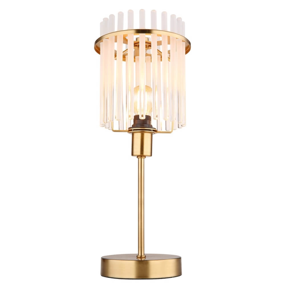 Gouden tafellamp Gorley met glas Ø 15cm Globo 9007371449811