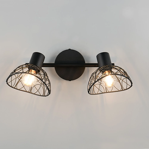 Plafondlamp Yako dubbel zwart Trio 4017807670936