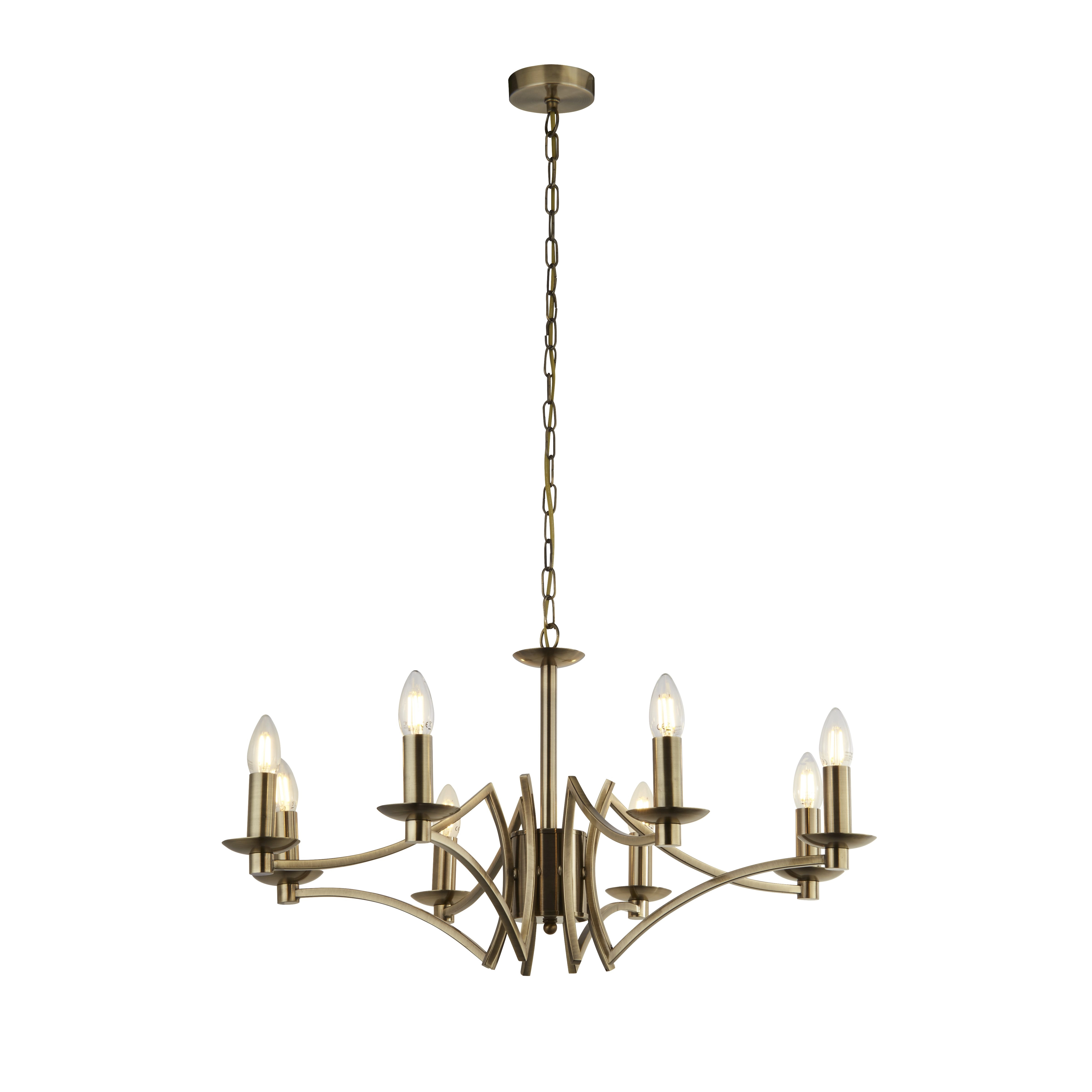 8-lichts kroonluchter Ascot 8-lichts Searchlight 5053423174181