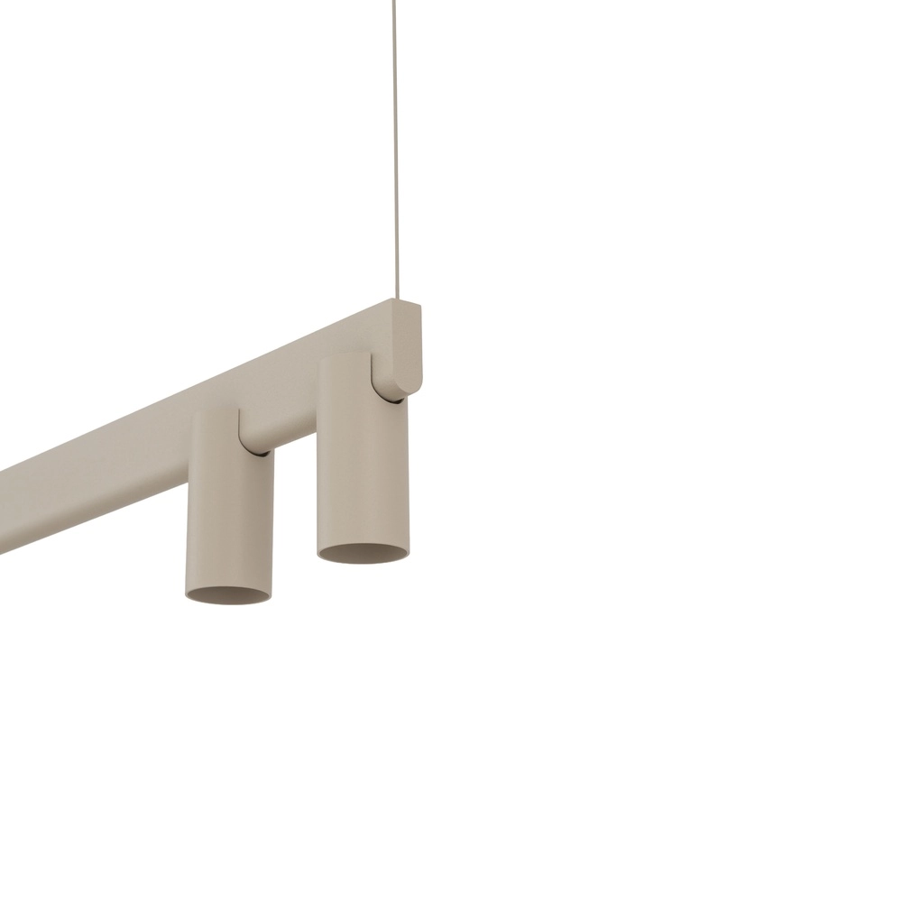 Design hanglamp Fourty 7-lichts zand bruin Lyora 5903139122948