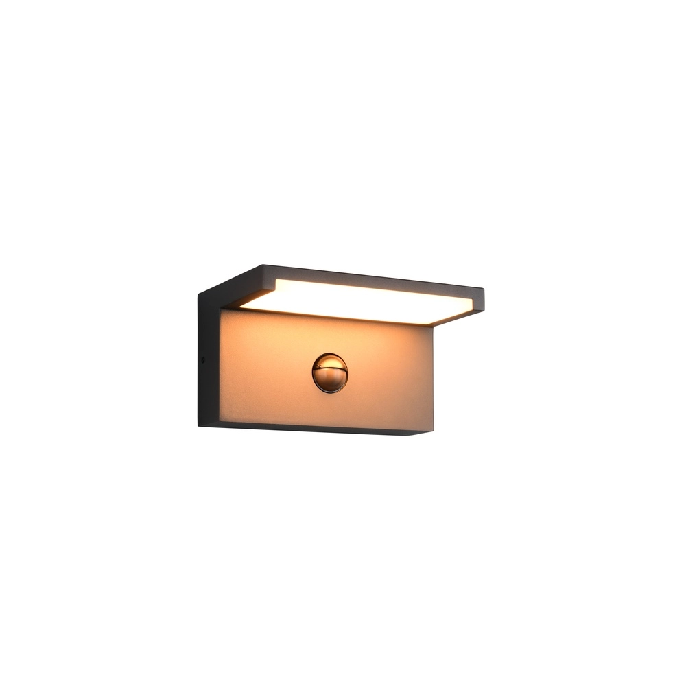 Moderne wandlamp Ravi antraciet met sensor Trio 4017807686890